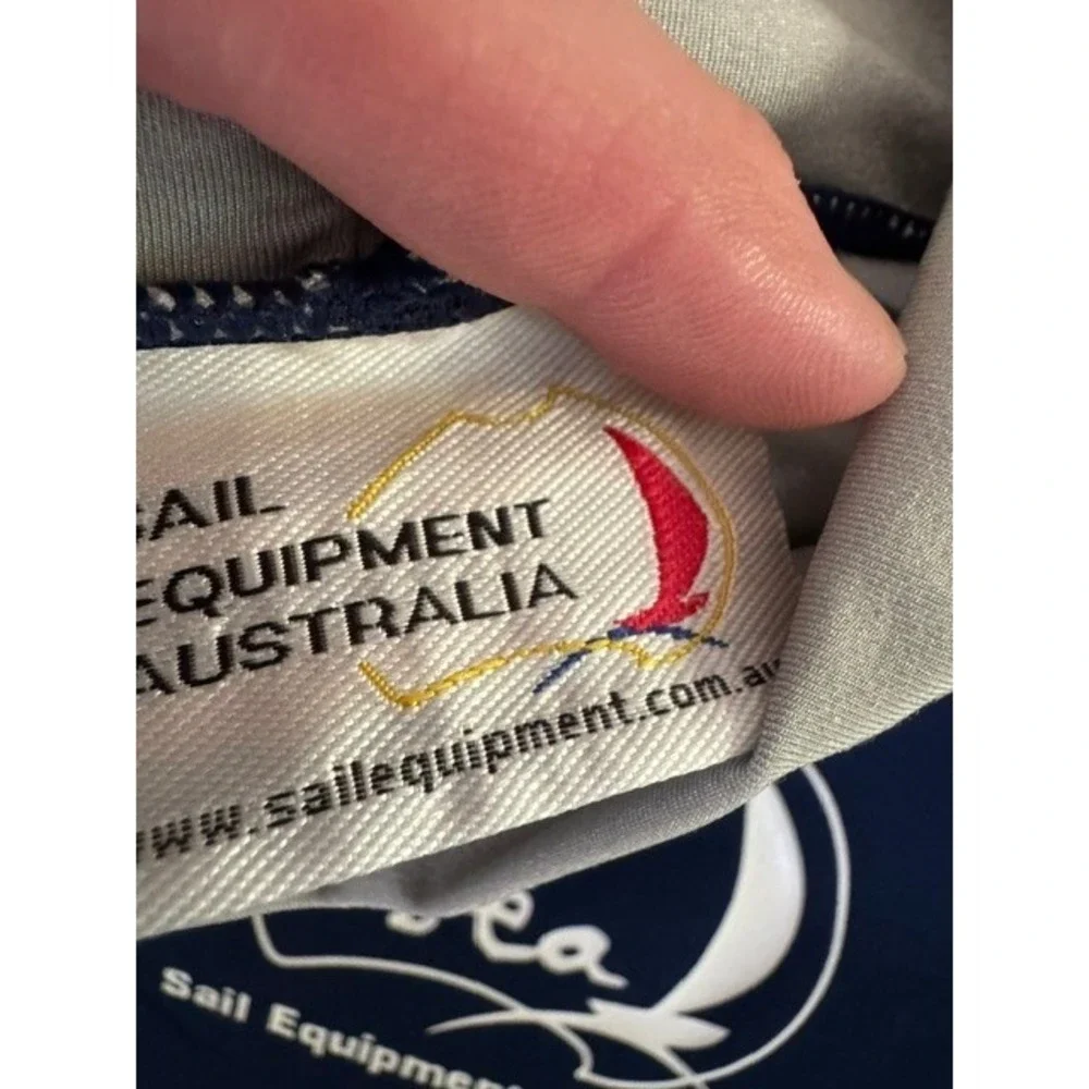 NEW Sail Equipment Australia SEA Mens XXL Neoprene Rash Guard Navy Grey